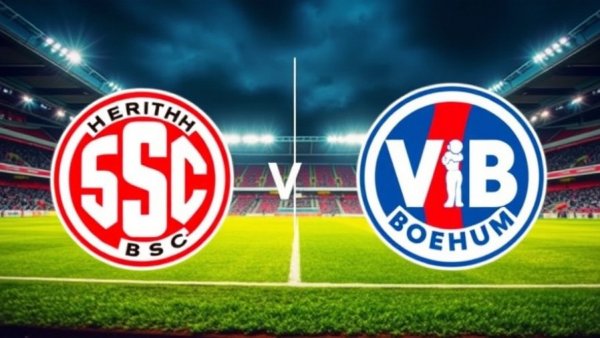 Hertha vs Bochum Free-TV match cover with vibrant stadium.