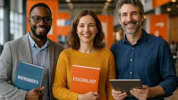 Tessloff Verlag Bildung und KI event attendees at a conference.