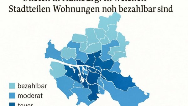 Mieten in Hamburg: In welchen Stadtteilen Wohnungen noch bezahlbar sind
