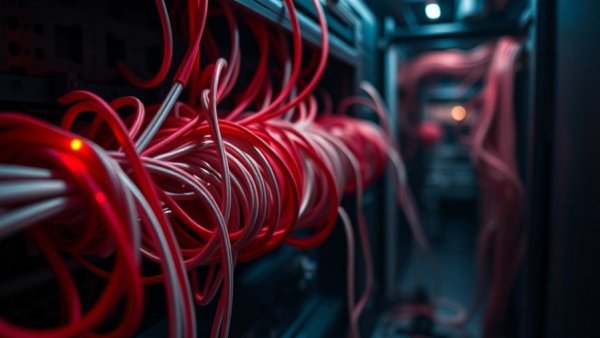 Network cables in server for eco-Beschwerdestelle service