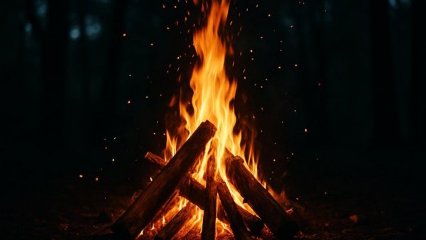 Vibrant bonfire at Osterfeuer 2026 Ahrensburg event