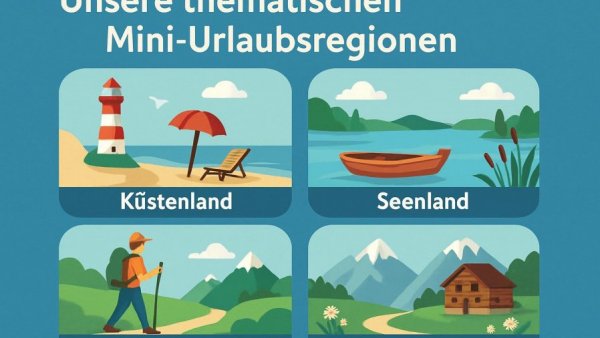Unsere thematischen Mini-Urlaubsregionen