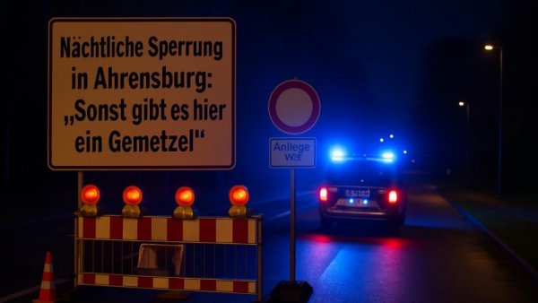 Nächtliche Sperrung in Ahrensburg: „Sonst gibt es hier ein Gemetzel“