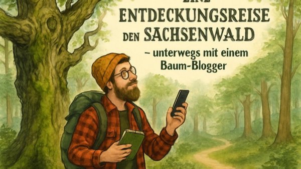Eine Entdeckungsreise durch den Sachenswald – unterwegs mit einem Baum-Blogger