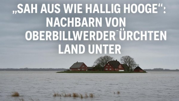 „Sah aus wie Hallig Hooge“: Nachbarn von Oberbillwerder fürchten Land unter