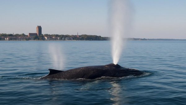 Ostsee-Wal weiterhin in Wismarer Bucht – wenige Hundert Meter vor der Küste