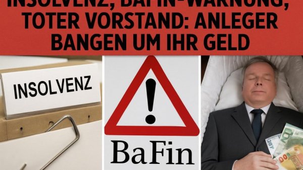 Insolvenz, BaFin-Warnung, toter Vorstand: Anleger bangen um ihr Geld