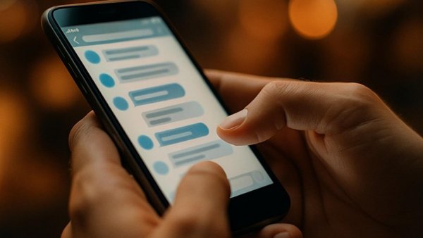 Hands using smartphone with bokeh background, illustrating Apple protection.