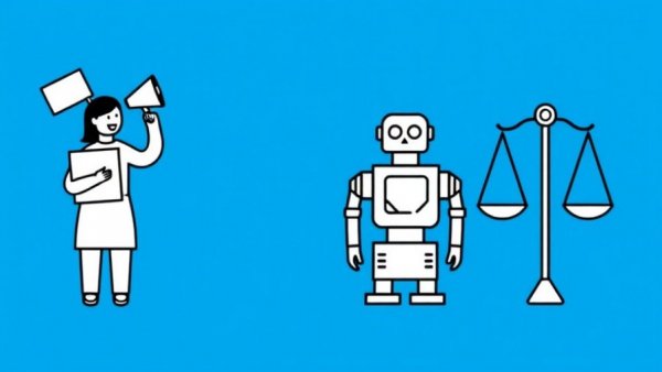 Icons representing human rights protection in digital age.