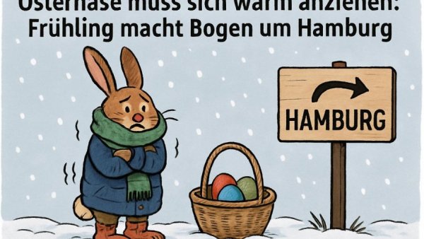 Osterhase muss sich warm anziehen: Frühling macht Bogen um Hamburg