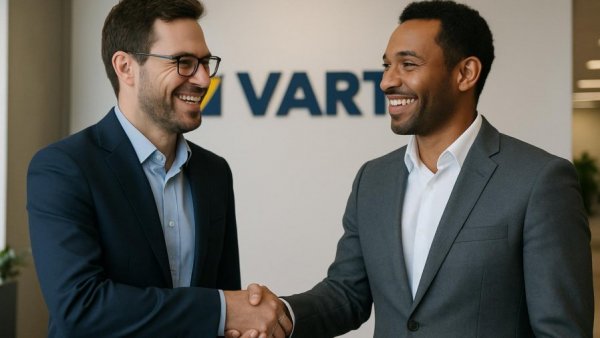 Varta Consumer Batteries neue Vertriebsleitung handshake
