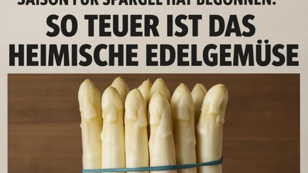 Saison für Spargel hat begonnen: So teuer ist das heimische Edelgemüse