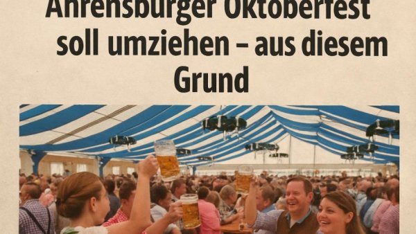 Ahrensburger Oktoberfest soll umziehen – aus diesem Grund