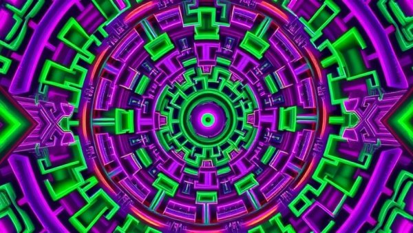 Intricate fractal patterns representing Datenindustrie Konsequenzen.