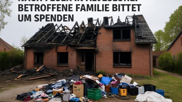 Nach Feuer in Alveslohe: Betroffene Familie bittet um Spenden