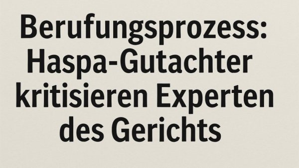 Berufungsprozess: Haspa-Gutachter kritisieren Experten des Gerichts 