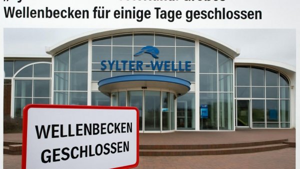 „Sylter Welle“ in Westerland: Großes Wellenbecken für einige Tage geschlossen
