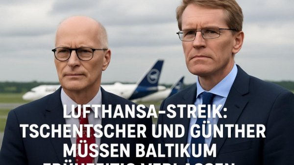 Lufthansa-Streik: Tschentscher und Günther müssen Baltikum frühzeitig verlassen