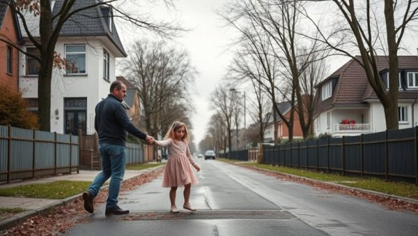 Psychisch kranker Vater wirft weinende Tochter (1) auf die Straße