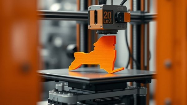 3D printer in action creating New York state model for regulations.