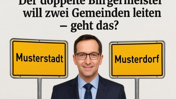 Der doppelte Bürgermeister will zwei Gemeinden leiten – geht das?