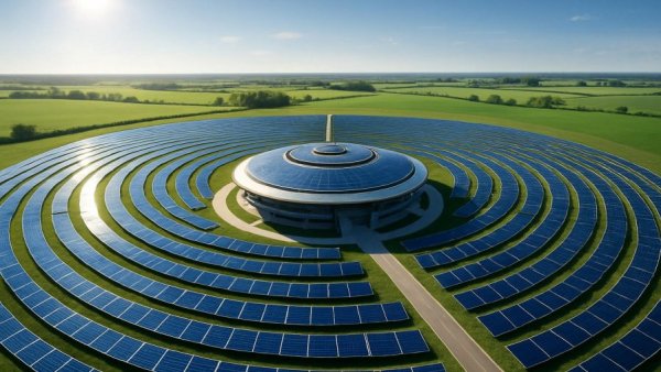 Futuristic solar-powered facility for grüner Wasserstoff Neumünster