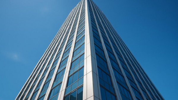Sanierung Wikingturm tower under blue sky in urban setting.
