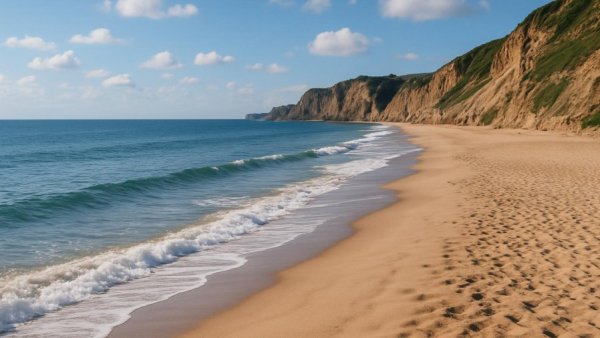 Blick vom Leuchtturm Rubjerg Knude shows breathtaking coastal view.