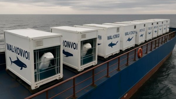 Wal-Konvoi hat die Nordsee erreicht – Ort der Freisetzung bleibt geheim