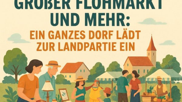 Großer Flohmarkt und mehr: Ein ganzes Dorf lädt zur Landpartie ein