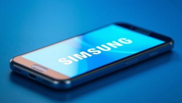 Samsung phone with company logo on screen, Samsung-Speicher voll trotz gelöschter Daten