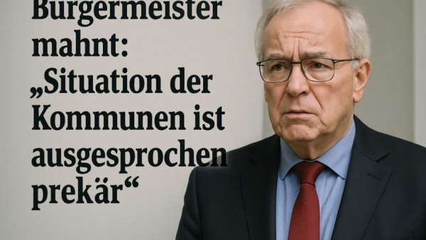Bürgermeister mahnt: „Situation der Kommunen ist ausgesprochen prekär“