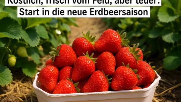 Köstlich, frisch vom Feld, aber teuer: Start in die neue Erdbeersaison