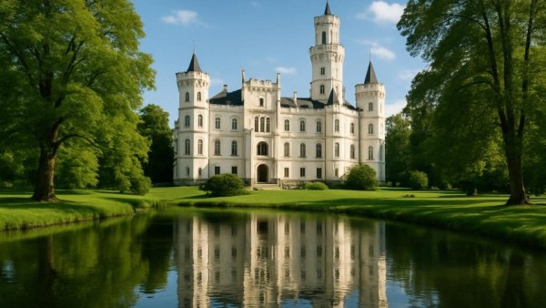 Internationaler Museumstag 2026 im Schloss Ahrensburg with castle and lush surroundings