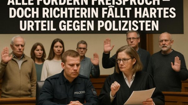 Alle fordern Freispruch – doch Richterin fällt hartes Urteil gegen Polizisten