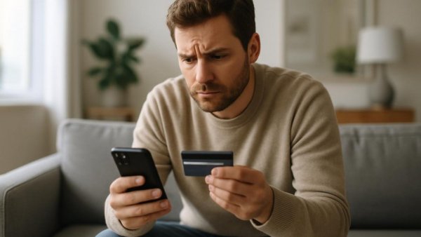Man worried about potential CallPhantom Betrug Android Apps scam.