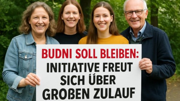 Budni soll bleiben: Initiative freut sich über großen Zulauf