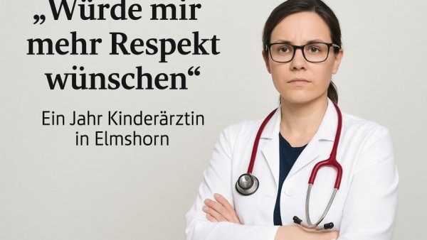 „Würde mir mehr Respekt wünschen“: Ein Jahr Kinderärztin in Elmshorn