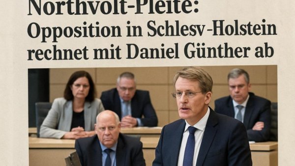 Northvolt-Pleite: Opposition in Schleswig-Holstein rechnet mit Daniel Günther ab