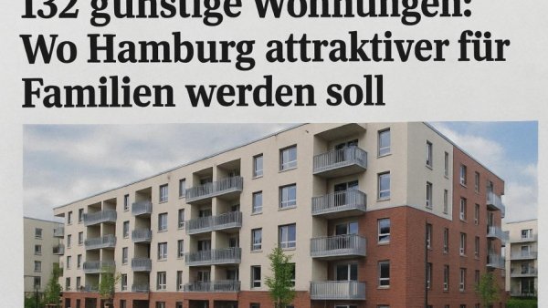 132 günstige Wohnungen: Wo Hamburg attraktiver für Familien werden soll