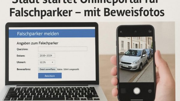Stadt startet Onlineportal für Falschparker – mit Beweisfotos