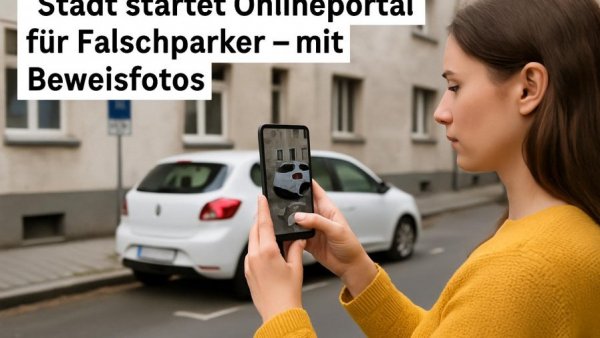 Stadt startet Onlineportal für Falschparker – mit Beweisfotos