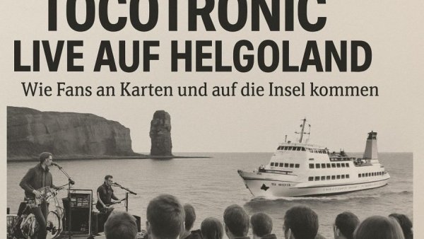 Tocotronic live auf Helgoland: Wie Fans an Karten und auf die Insel kommen