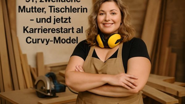 51, zweifache Mutter, Tischlerin – und jetzt Karrierestart als Curvy-Model