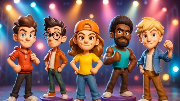 Spice Girls POP! Kollektion figures on a vibrant stage.