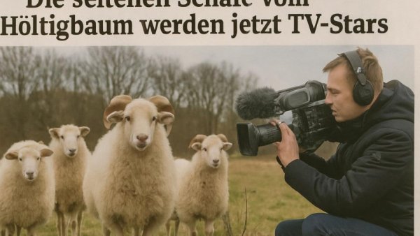 Die seltenen Schafe vom Höltigbaum werden jetzt TV-Stars