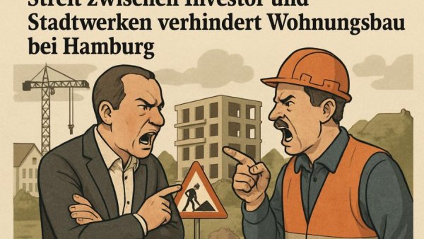 Streit zwischen Investor und Stadtwerken verhindert Wohnungsbau bei Hamburg