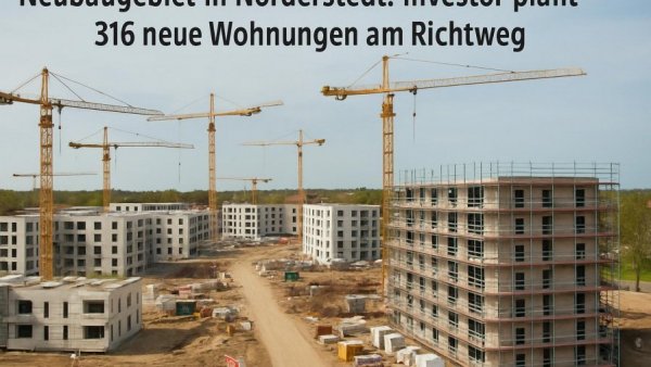 Neubaugebiet in Norderstedt: Investor plant 316 neue Wohnungen am Richtweg