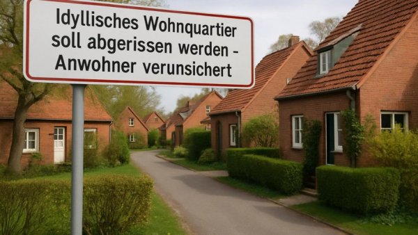 Idyllisches Wohnquartier soll abgerissen werden – Anwohner verunsichert