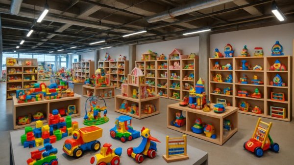 Zentraler Handelsstandort Spielwaren in modernem, geräumigem Showroom.